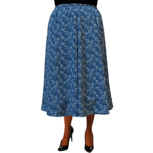 Sigrid Teal 8-Gore Plus Size Skirt