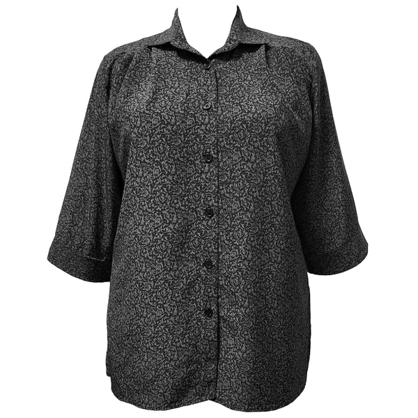 3/4 Sleeve Button-Front Tunic