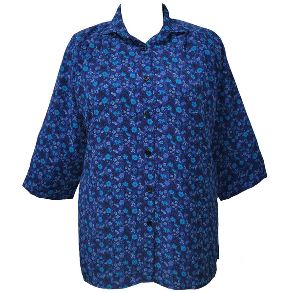 3/4 Sleeve Button-Front Tunic