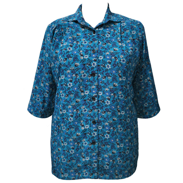 3/4 Sleeve Button-Front Tunic