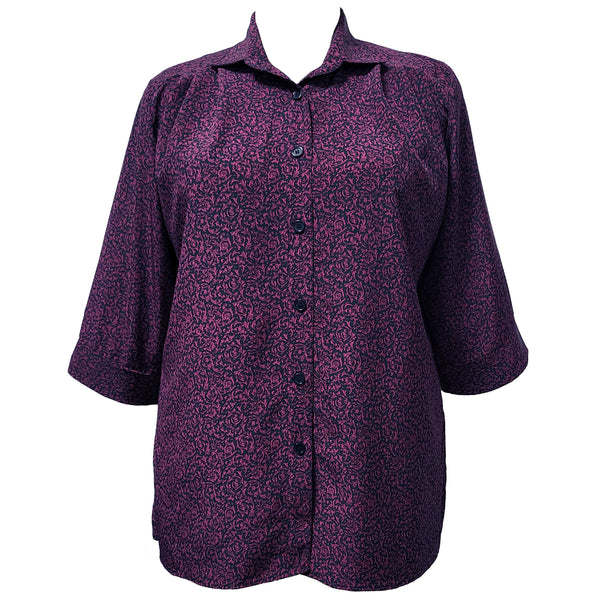 3/4 Sleeve Button-Front Tunic