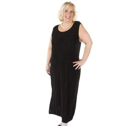 Black Sleeveless Slinky Dress – BlouseHouse