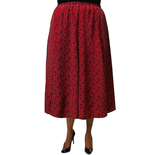 Delilah Red 8-Gore Plus Size Skirt
