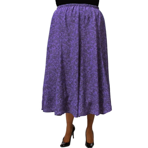 Mila Purple 8-Gore Plus Size Skirt