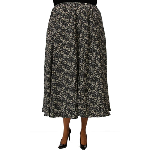 Sigrid Black 8-Gore Plus Size Skirt