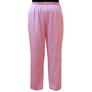 Pink Cotton Knit Pull-On Pant Women's Plus Size Pant