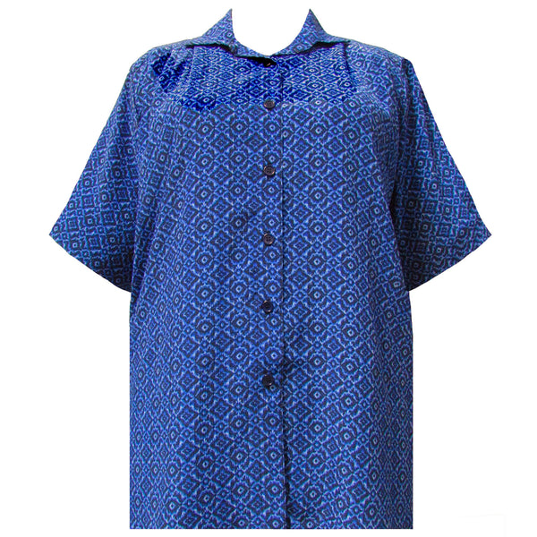 Short Sleeve Button-Front Tunic