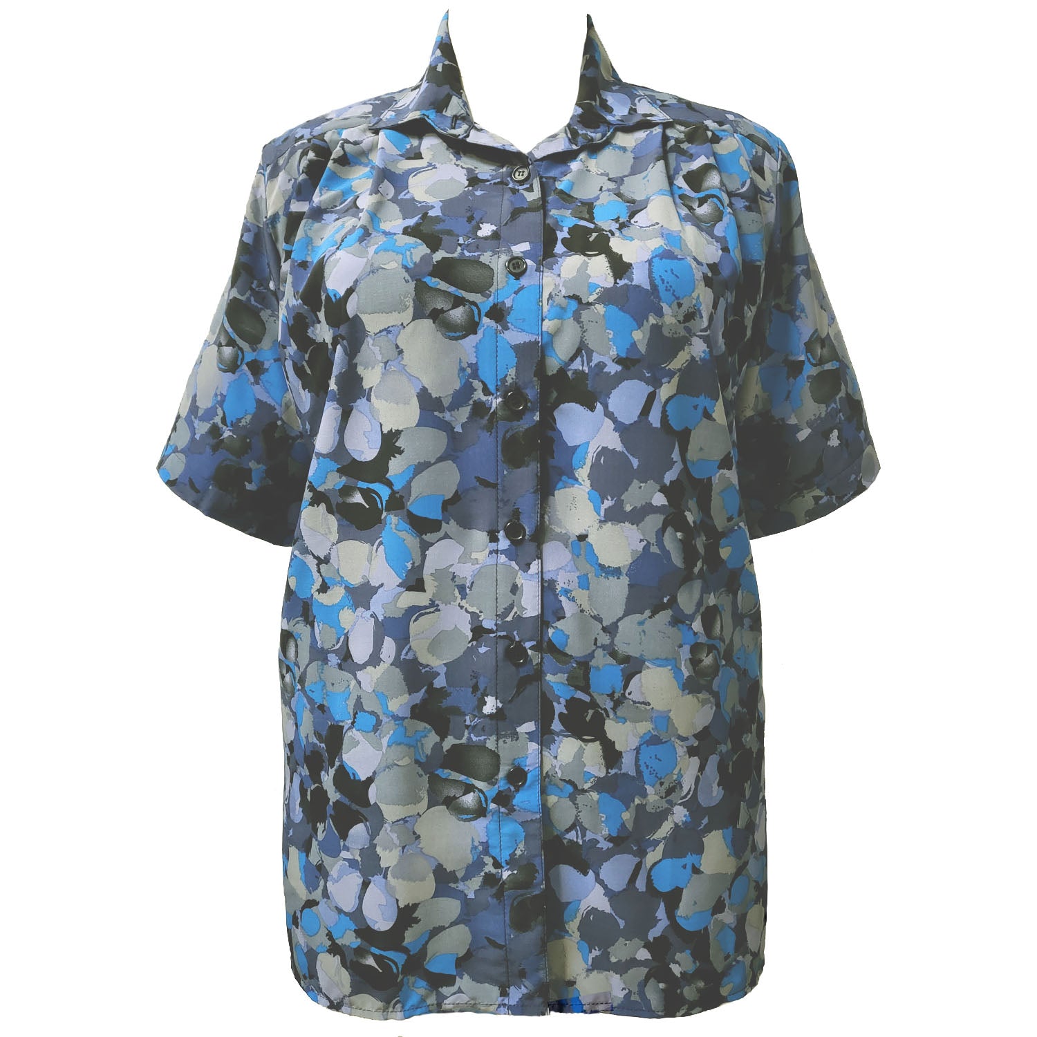 Short Sleeve Button-Front Tunic