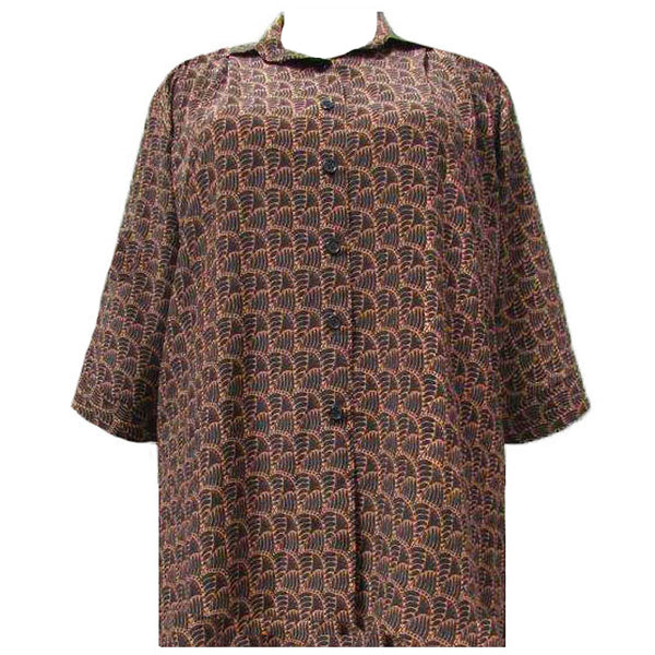 3/4 Sleeve Button-Front Tunic