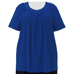 Cobalt V-Neck Pullover Top Women's Plus Size Pullover Top