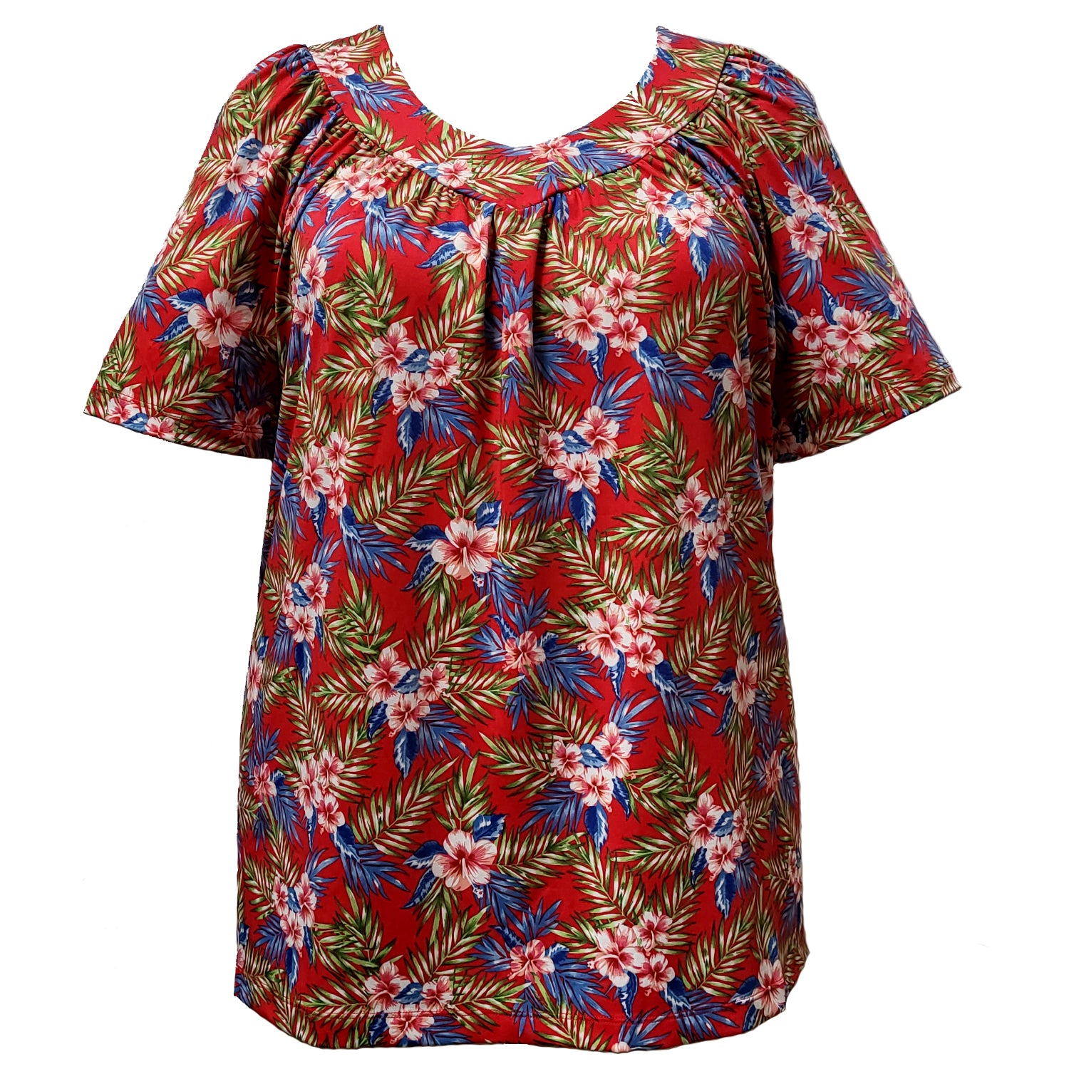 Short Sleeve V-Neck Pullover Top